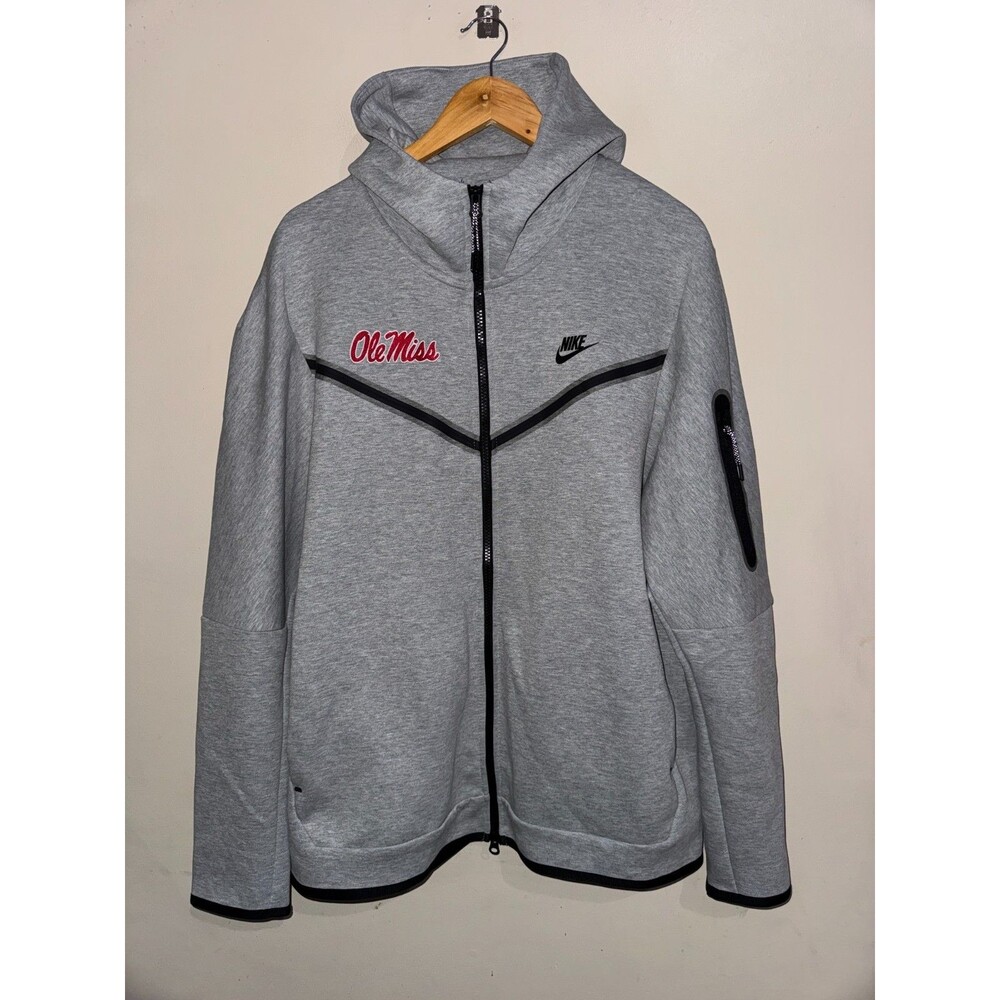 Nike Ole Miss Rebels Football Team Issue Tech Fleece Hoodie Men XL RARE NCAA NEW